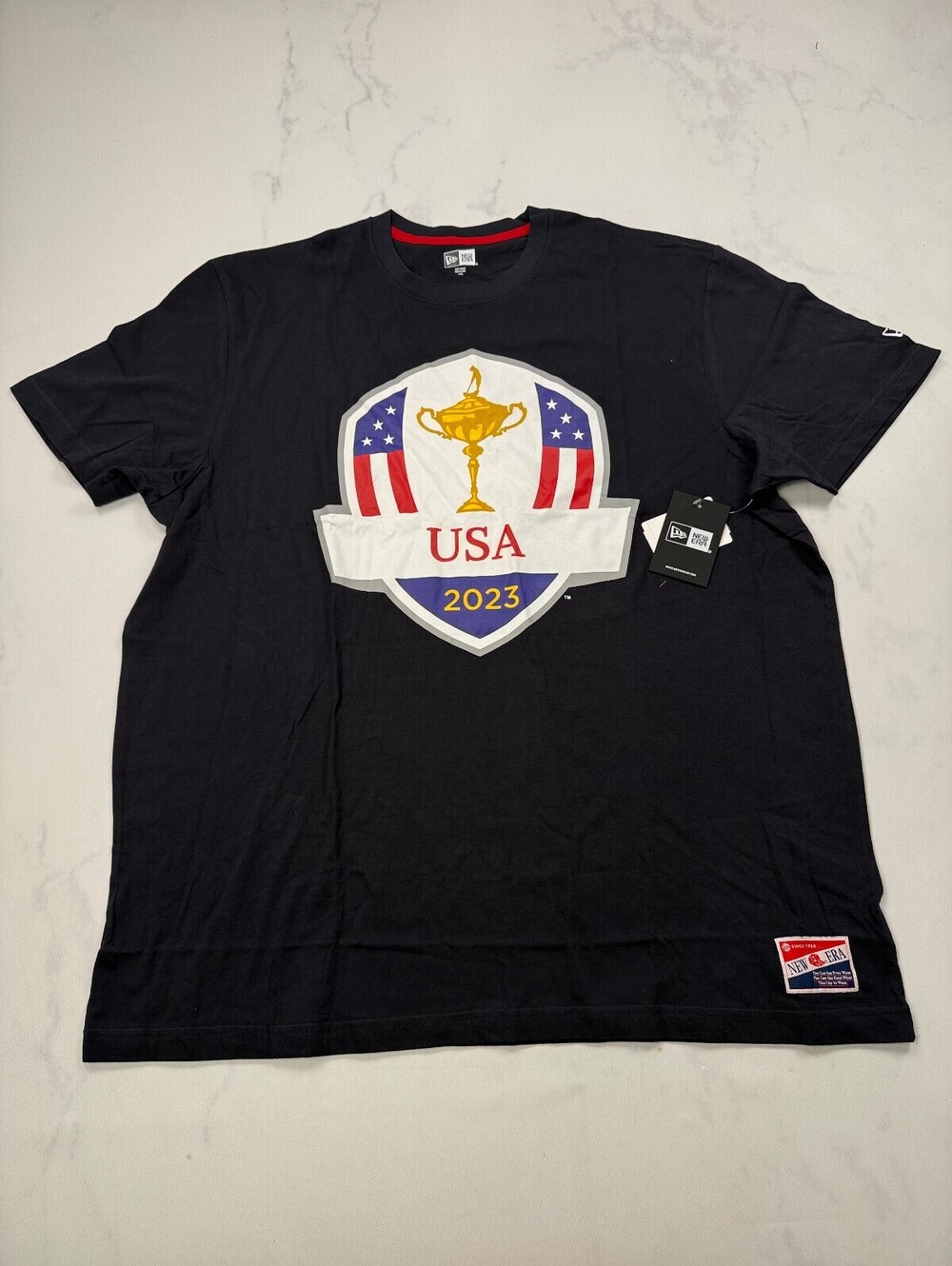 New Era USA 2023 Graphic Tee Black 2010s Americana - Mens 2XL